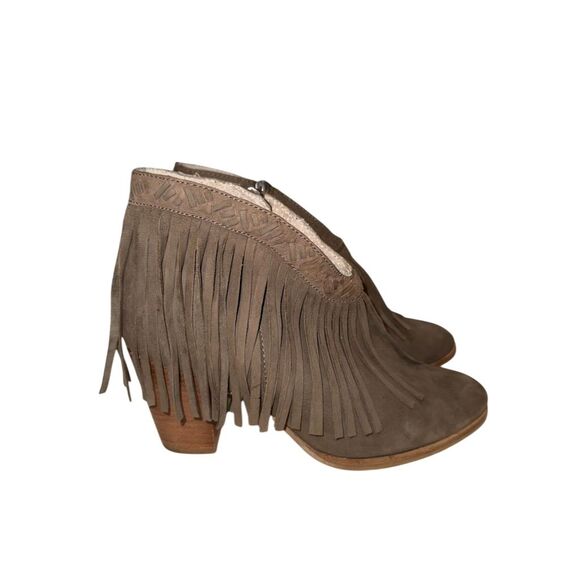 Seychelles Shoes - Seychelles Women's Fringe Ankle Booties Brown Size 8.5 Fall Fashion